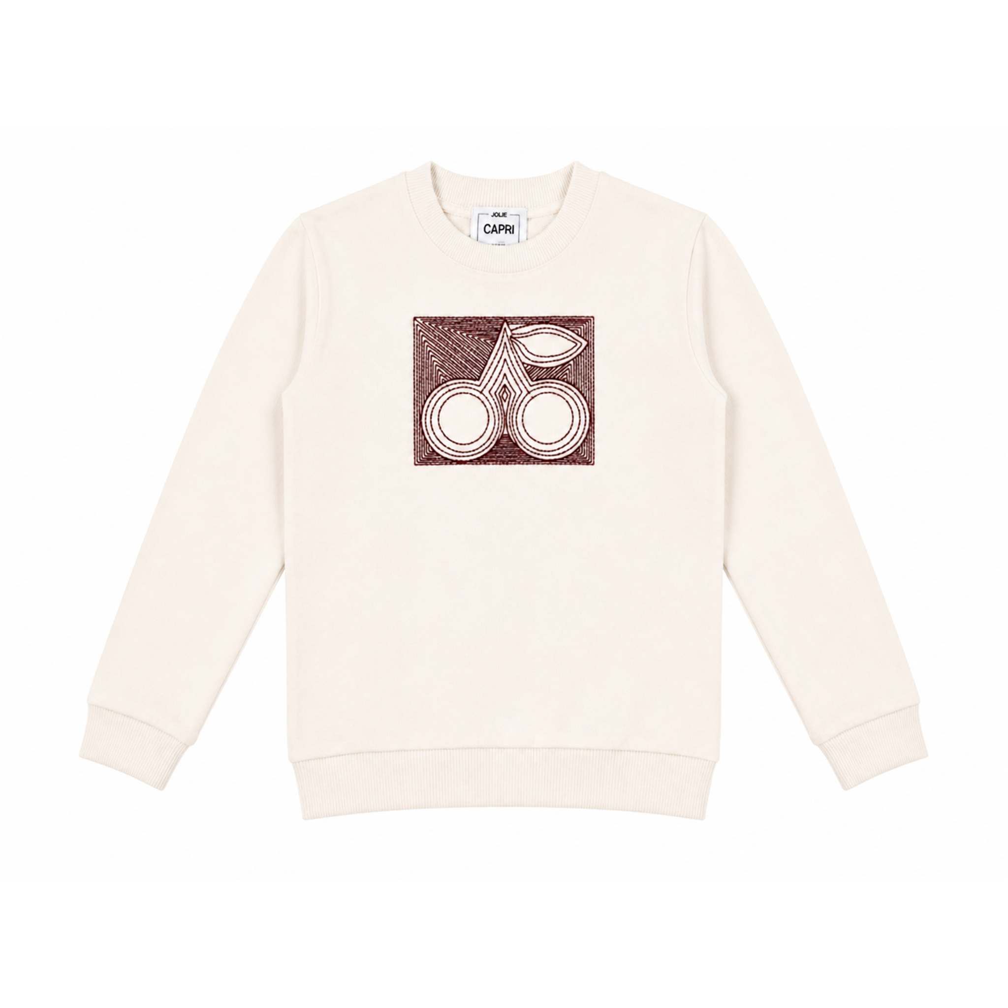 Cherry Embroidery Sweatshirt in by Jolie Capri