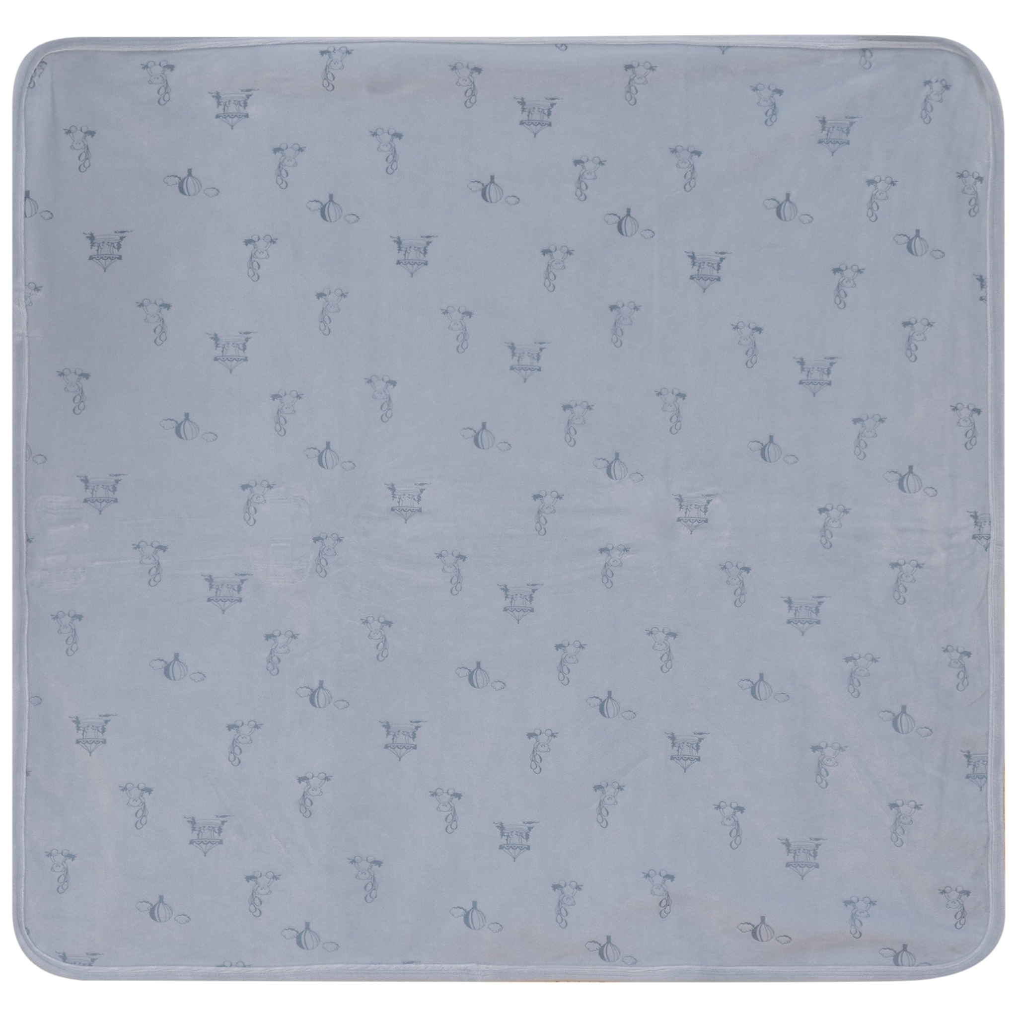 All Over Print Blanket in Cloud Blue One Size by Lux Baby