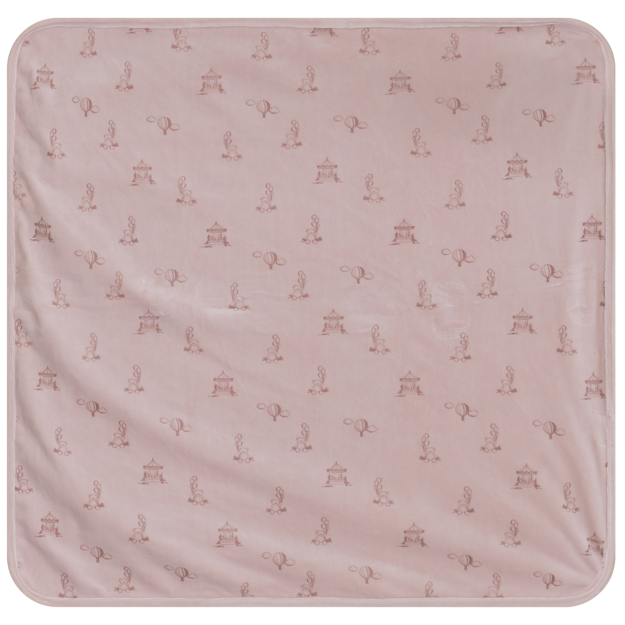 All Over Print Blanket in Pink Sorbet One Size by Lux Baby