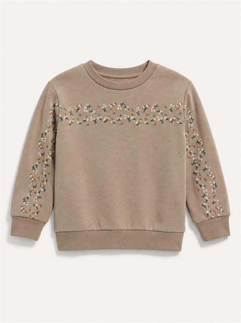 Floral Sweatshirt in Beige by Puddles