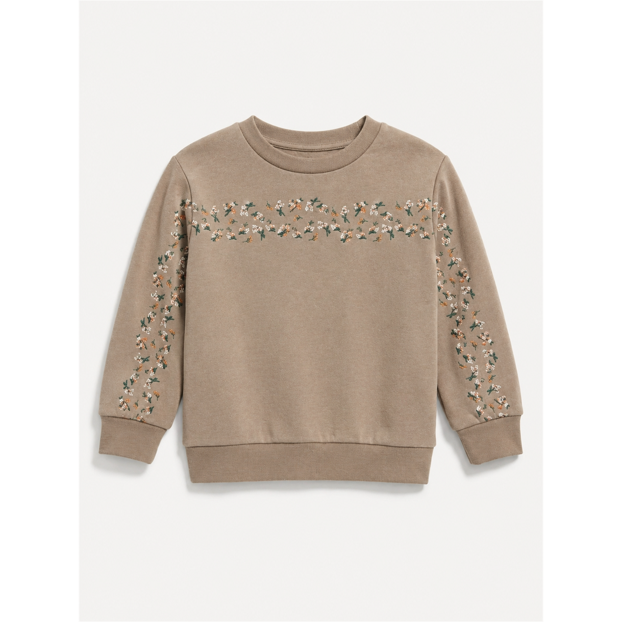 Floral Sweatshirt in Beige by Puddles