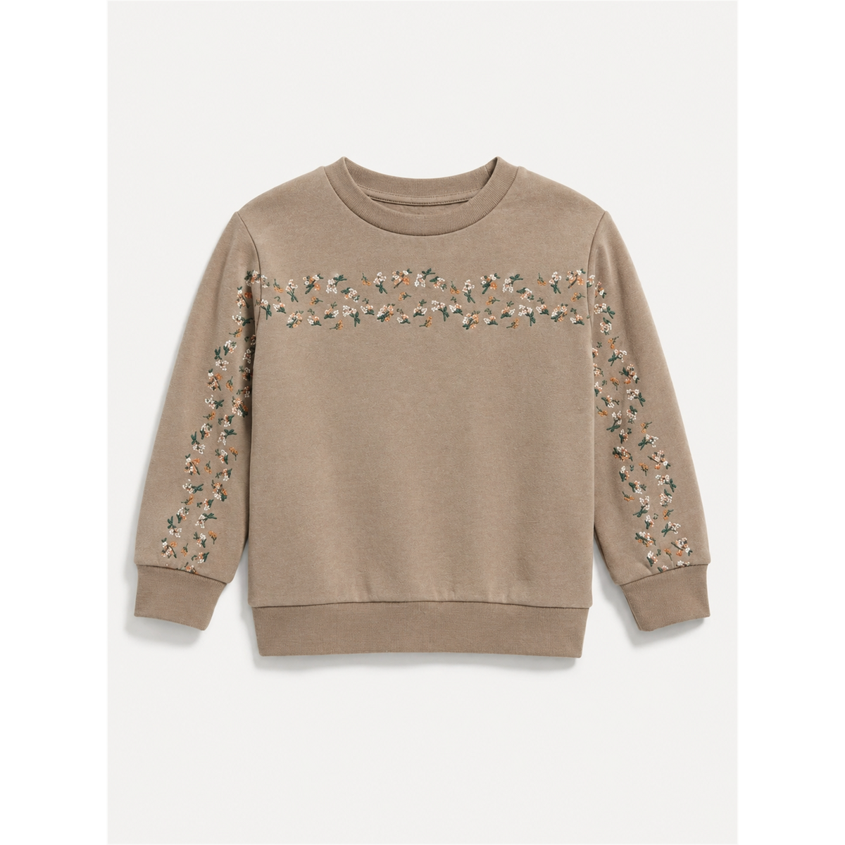 Floral Sweatshirt in Beige by Puddles