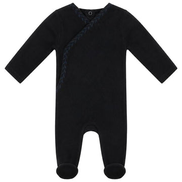 Footie With Leaves Stitch