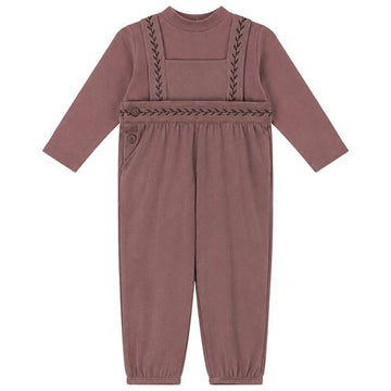 Shell & Overall With Leaves Stitch Decoration