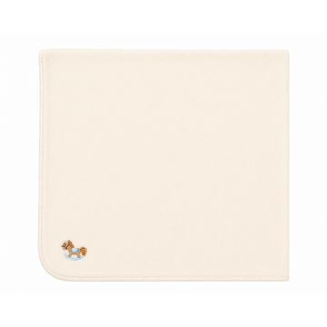 Honeybee, Flower & Rolling Horse Cotton Spandex  Blanket