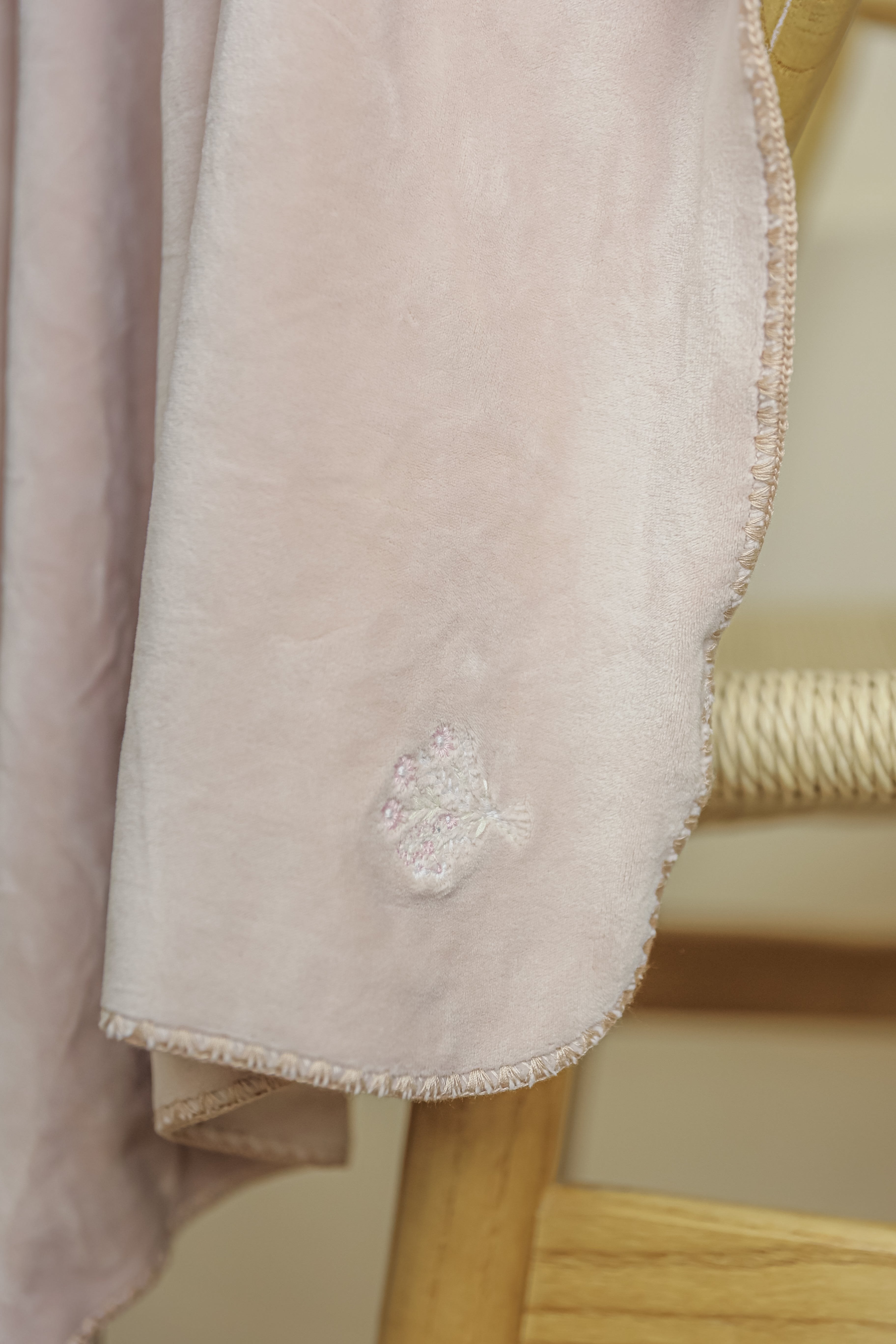 Honeybee, Flower & Rolling Horse Velour Blanket in by Bebe Bella