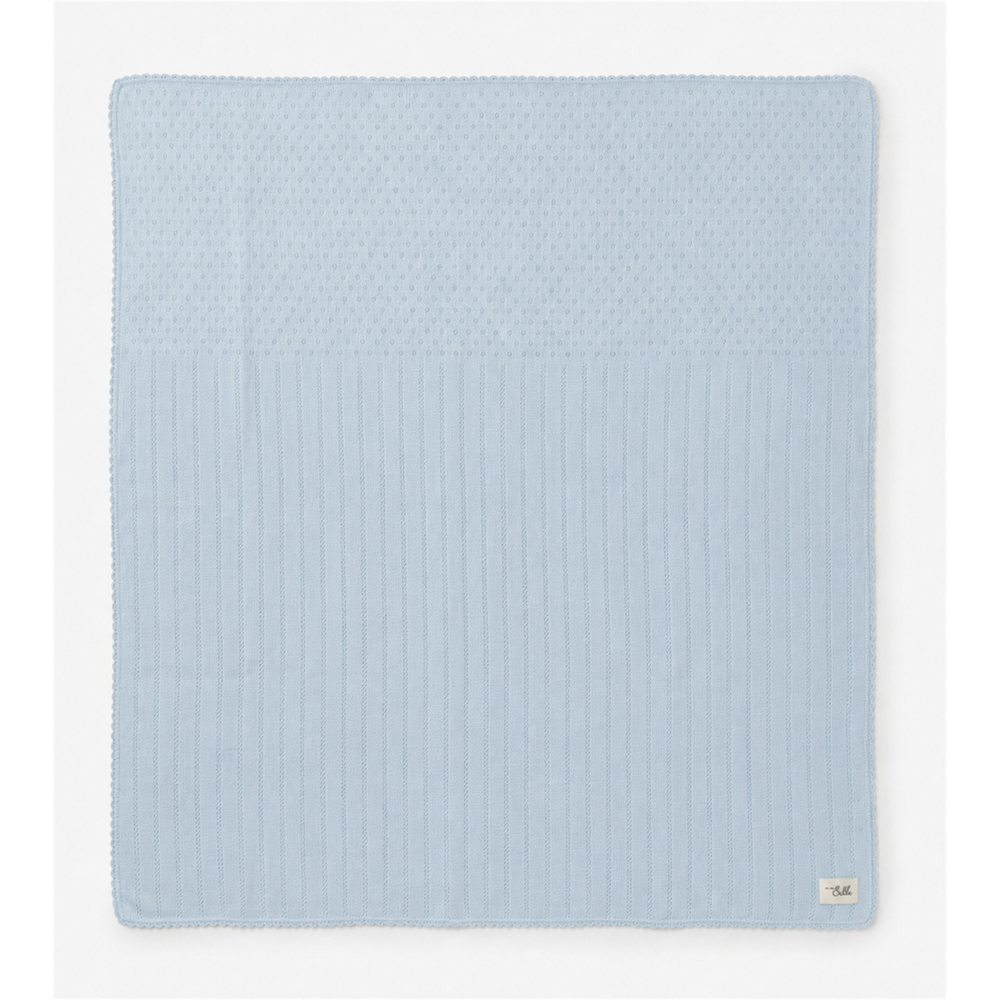Knit Pointel Blanket