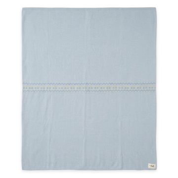 Cherry Embroidered  Knit Blanket