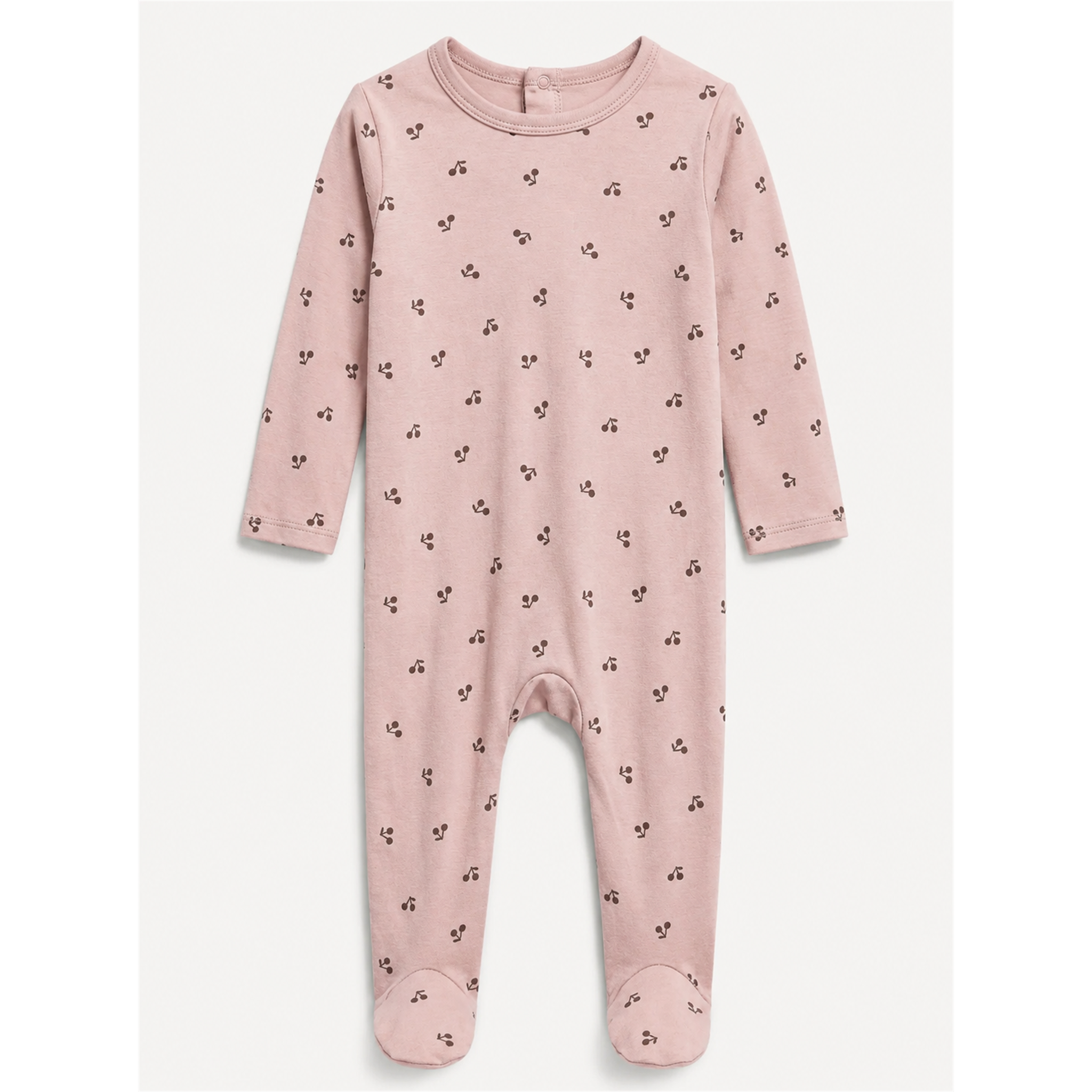 Cherry Modal Footie in Pink by Whipped Cocoa