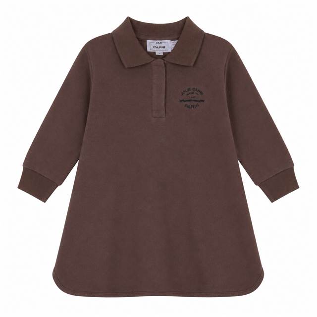 French Fleece Spandex Dress in Cafe by Jolie Capri