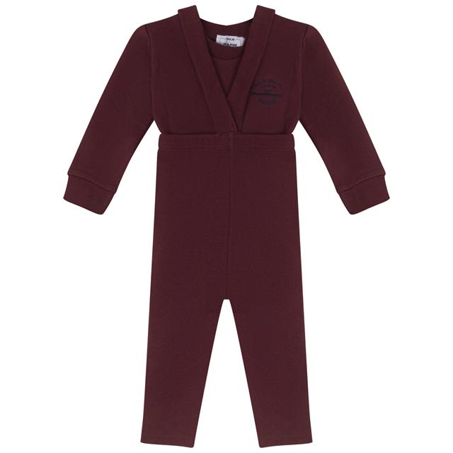 French Fleece And Rib Overall Set in by Jolie Capri