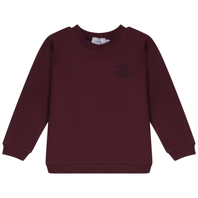 French Fleece Spandex Sweatshirt in Burgundy by Jolie Capri