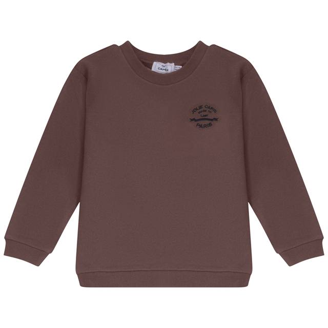 French Fleece Spandex Sweatshirt in Cafe by Jolie Capri