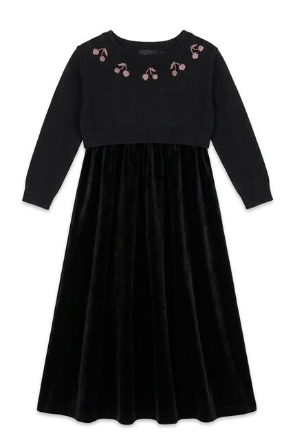 Cherry Embroidery Robe Set