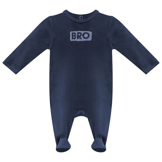 Brother & Sister Footie in Blue Grey by Whipped Cocoa