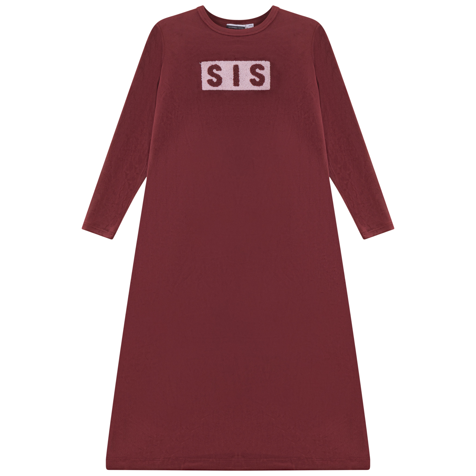 Sister Nightgown in Burgundy Pink by Whipped Cocoa