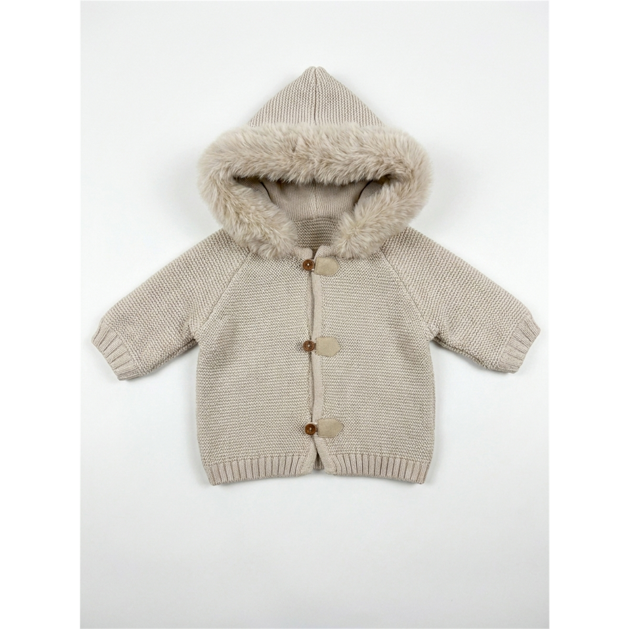 Double Sided Knit Jacket in Dark Almond by Bebe Bella