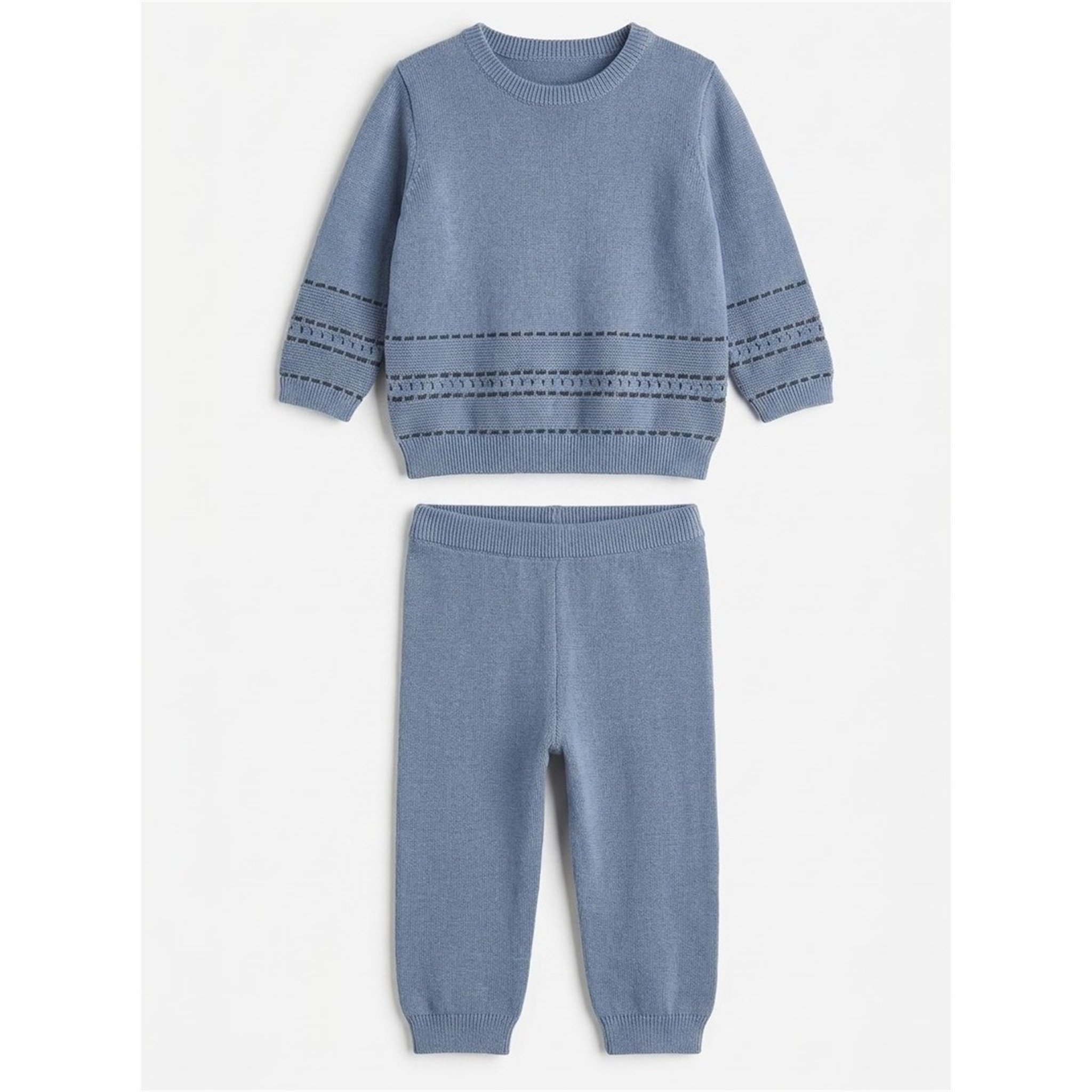 Dotted Knit Set in Dodge Blue by Mr. Mr.
