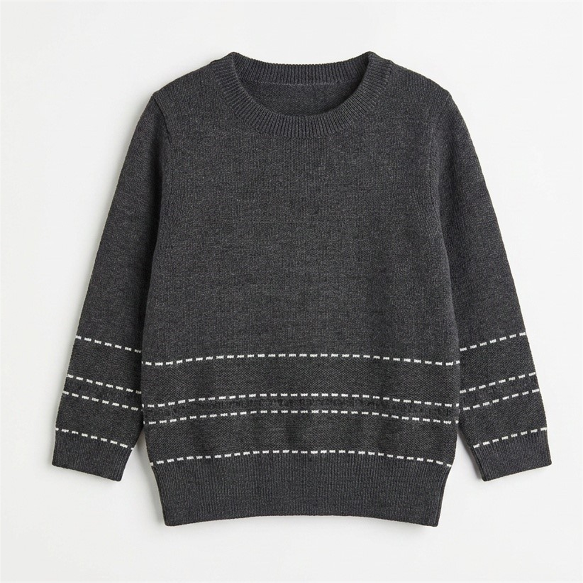 Dotted Knit Sweater in Charcoal by Mr. Mr.