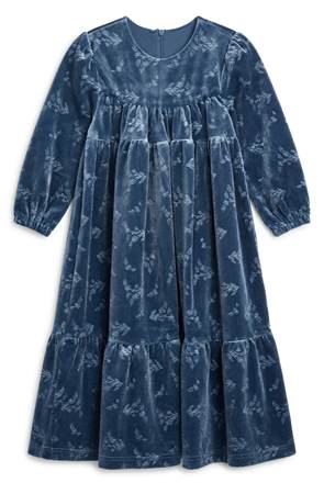 Floral Embossed Velour Robe