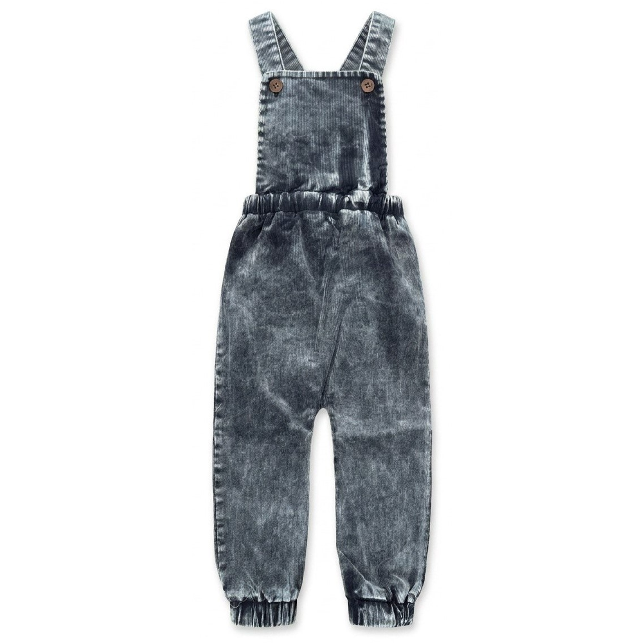 Distressed Corduroy Overall in Washed Navy by Puddles