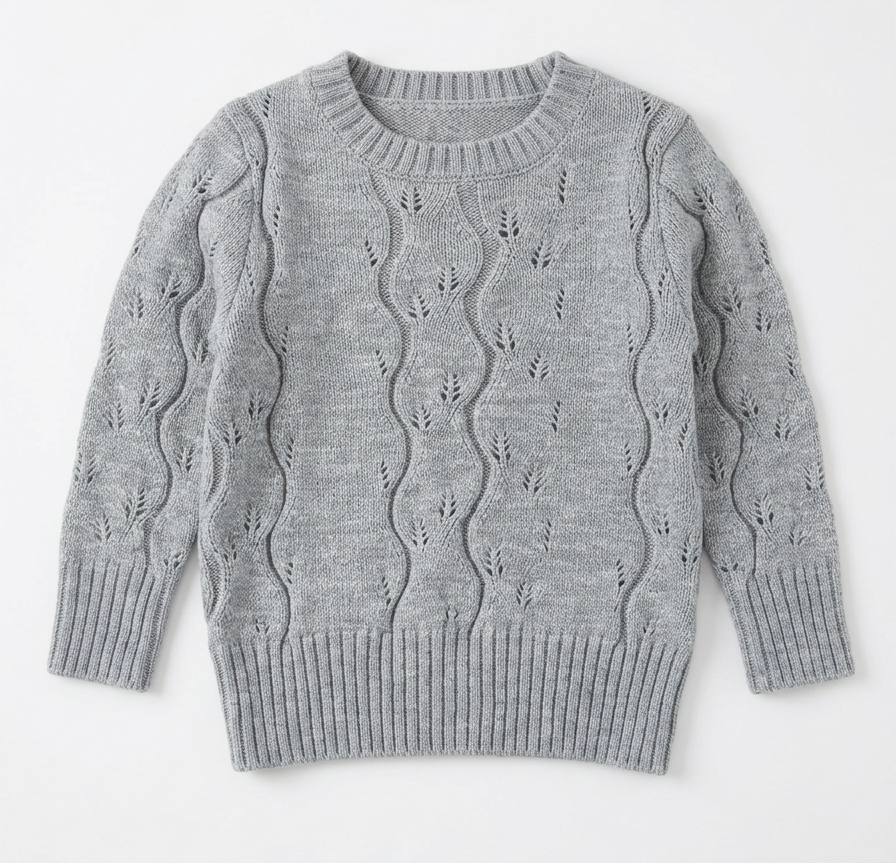 Knit Sweater in Grey by Space Grey