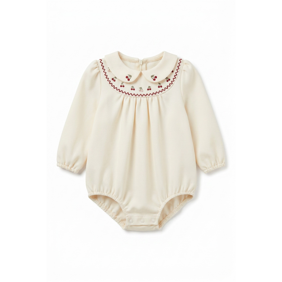 Cherry Embroidered Bubble in Off White by Jolie Capri