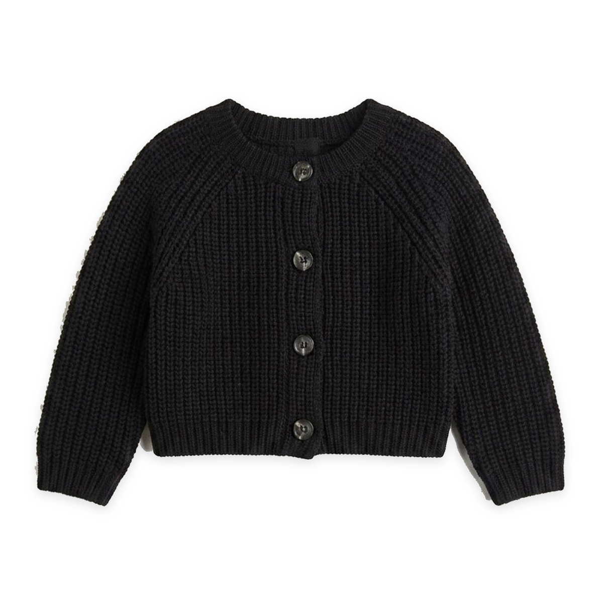 Knit Cardigan in Black by My Basics