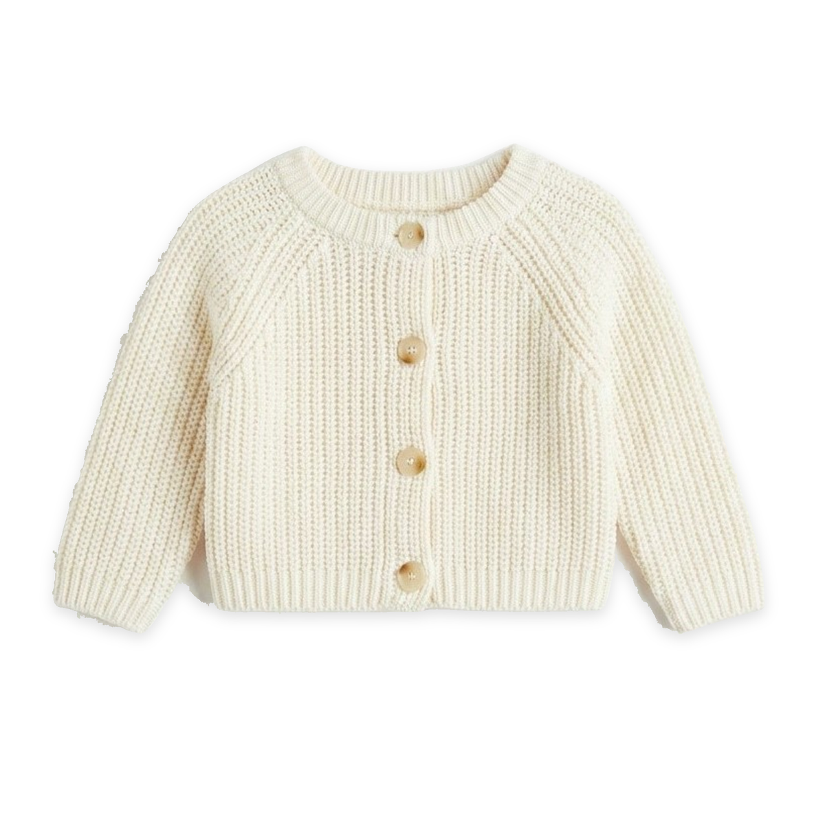 Knit Cardigan in Cream by My Basics