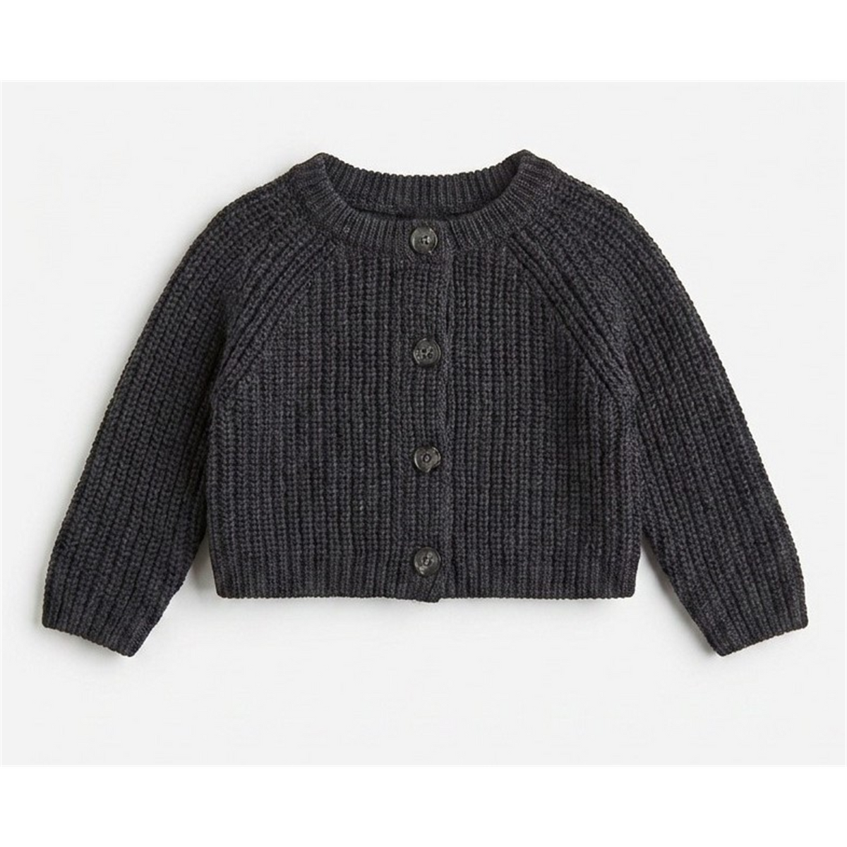 Knit Cardigan in Dark Grey by My Basics