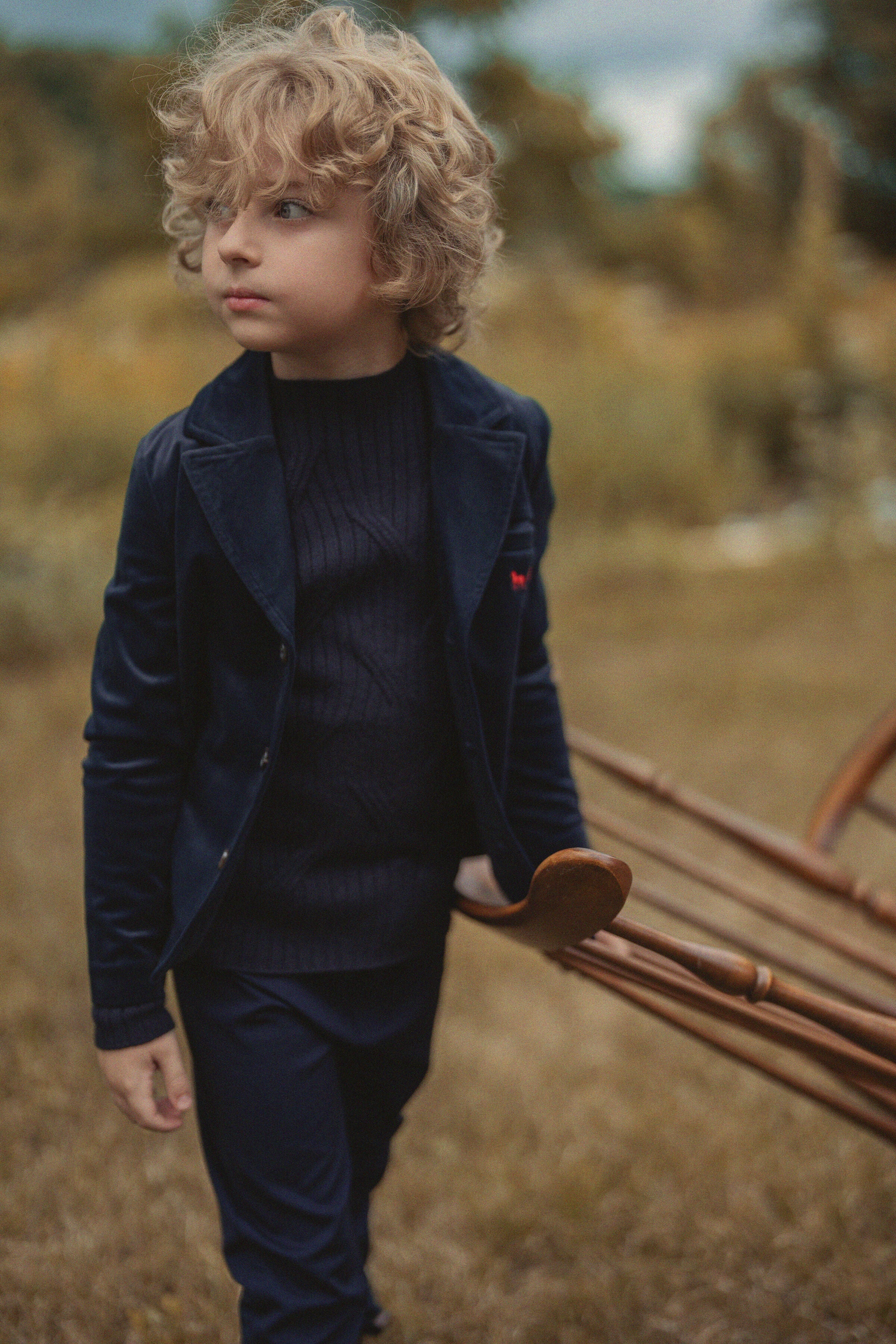 Horse Carriage Velour Blazer in by Jolie Capri