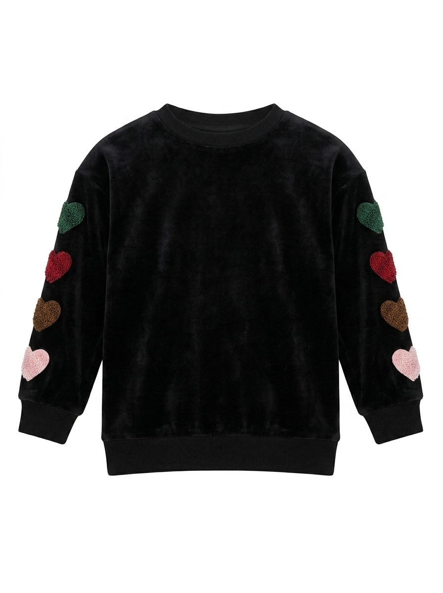 Cotton Velour Sweater Shirt