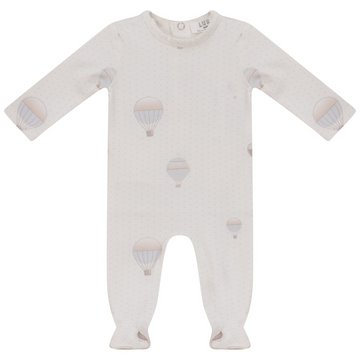 Dots and Balloon Print Footie