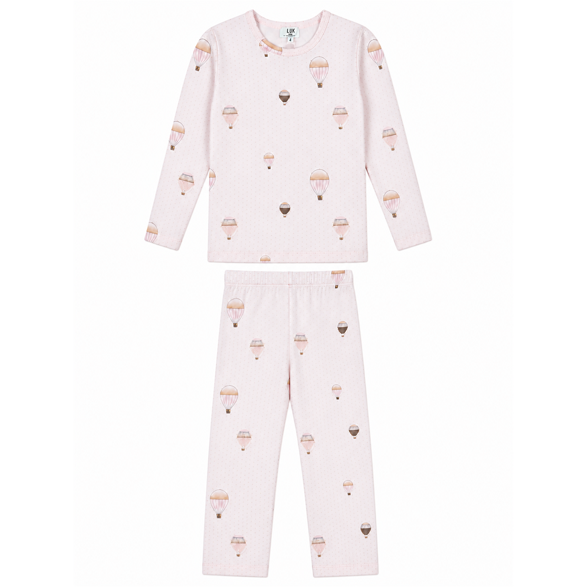 Dots and Balloon Print 2 Piece Set in Primrose by LUX Regular