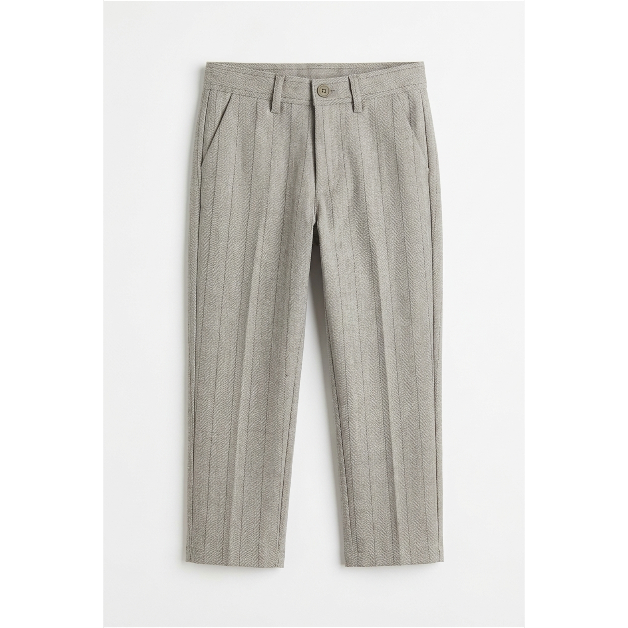 Linen Stripe Pants in Beige by Mr. Mr.
