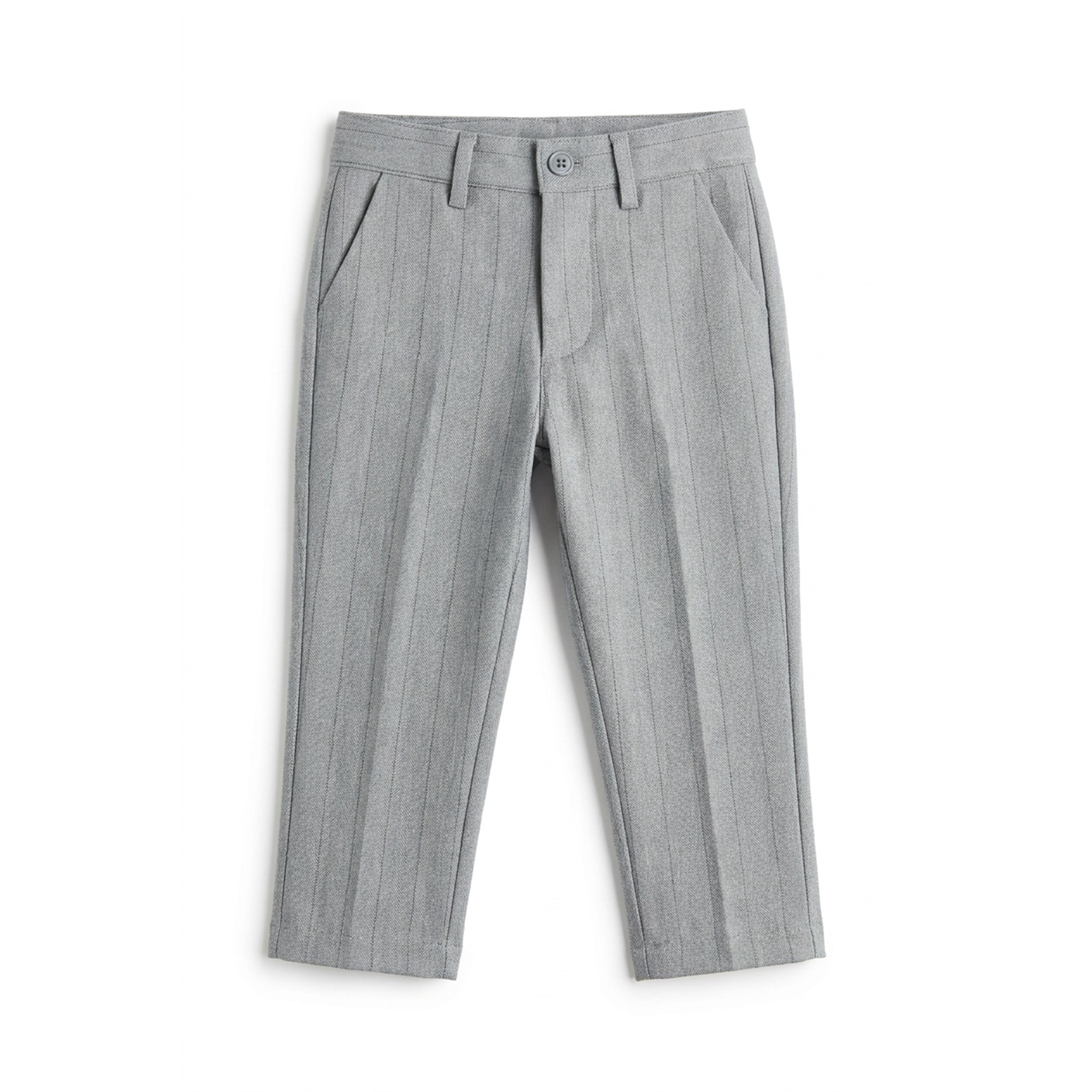 Linen Stripe Pants in Grey by Mr. Mr.