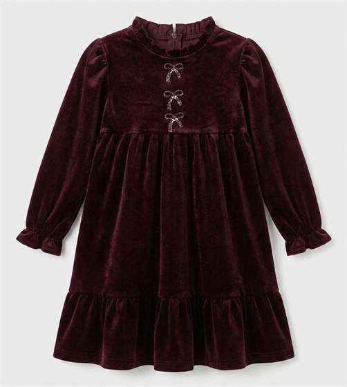 Velour Ruffle Robe