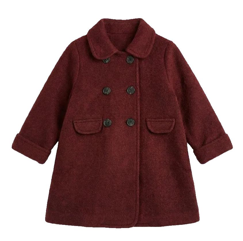 Wool Coat in Mahogany by Jolie Capri