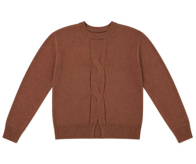 Center Cable Knit Sweater