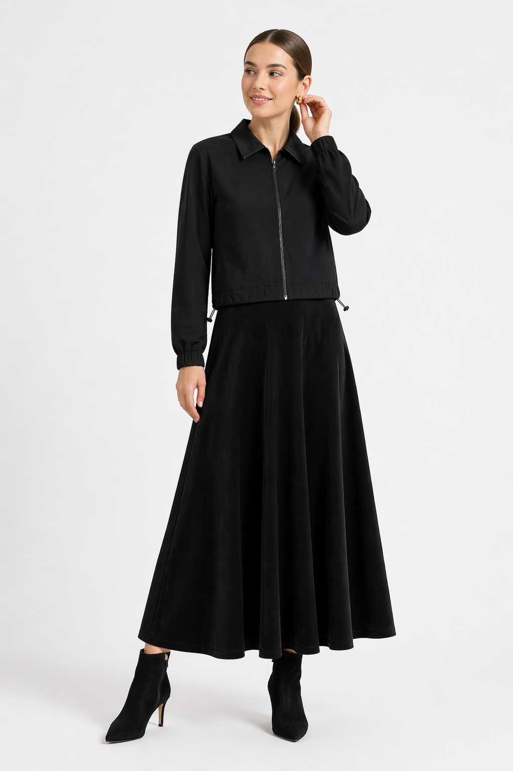 Sport Jacket in Black by Noni Daily