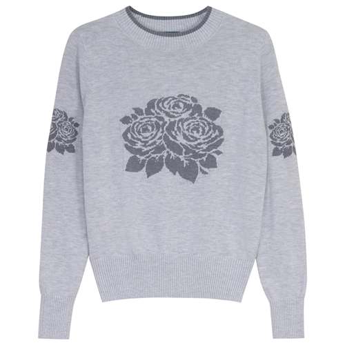 Floral Knit Sweater