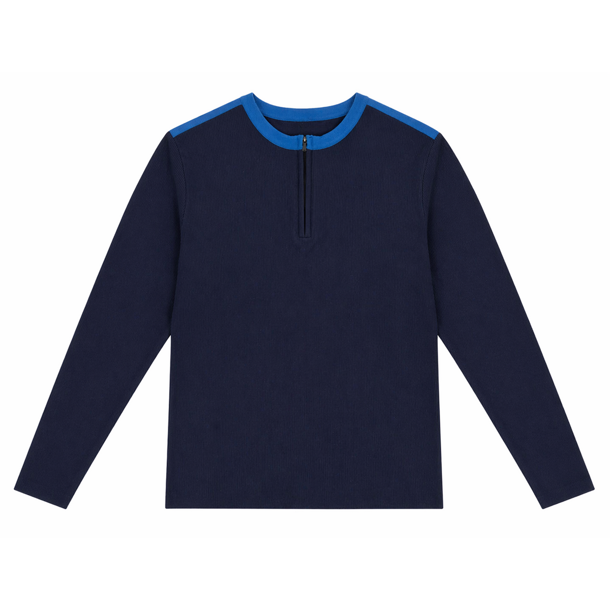 Half Zipper Knit Sweater in Navy by Noni Daily