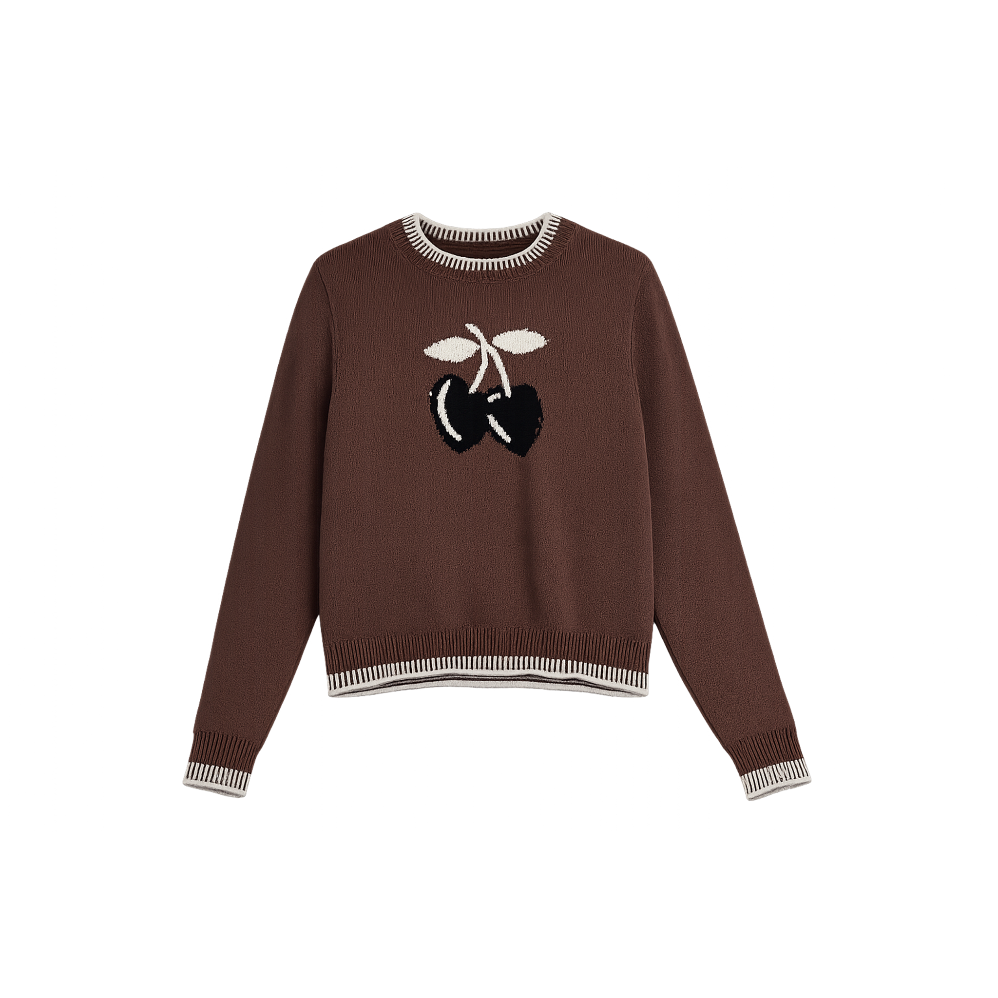 Cherry Knit Sweater in Saddle by Noni Daily