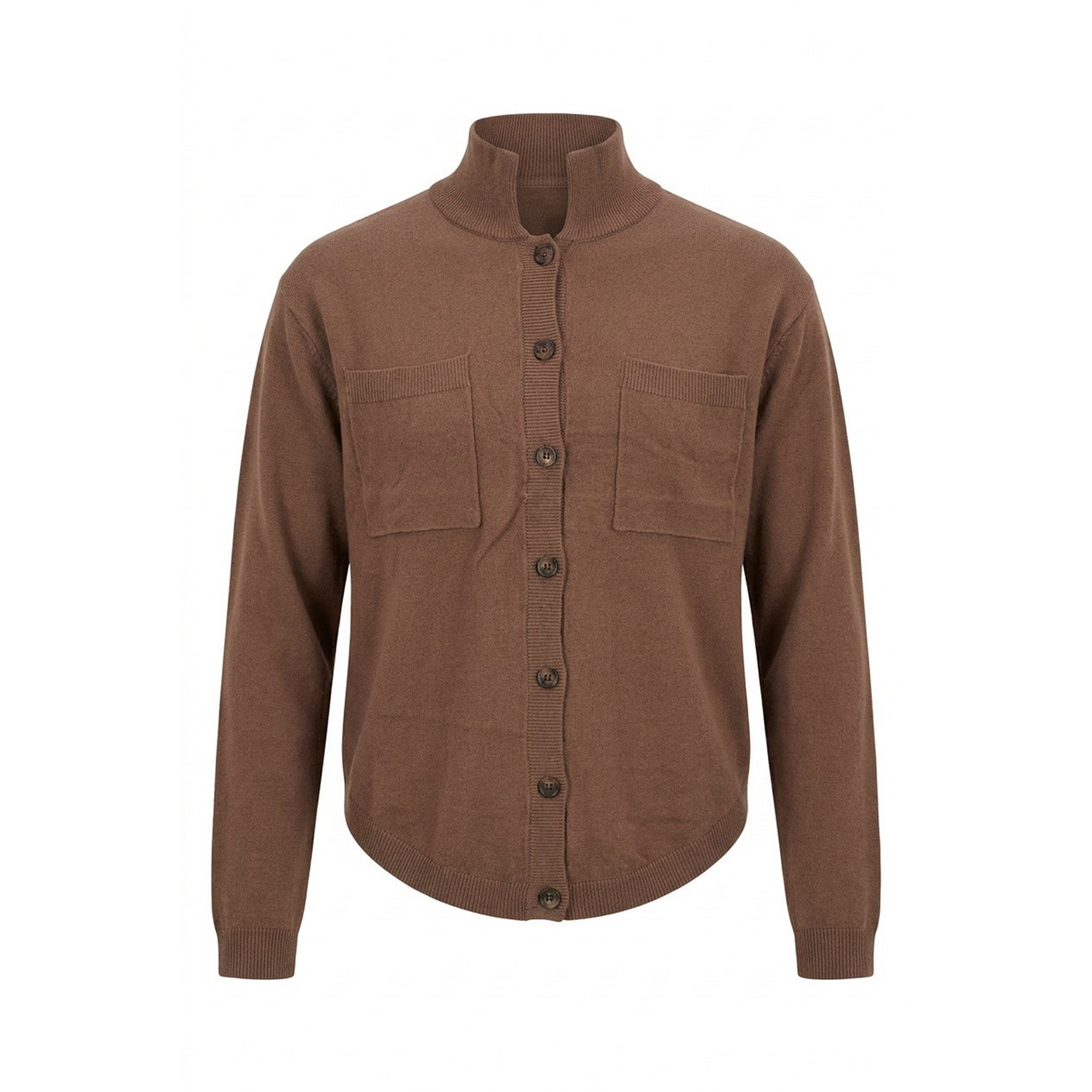 Knit Cardigan in Brown by Noni Daily