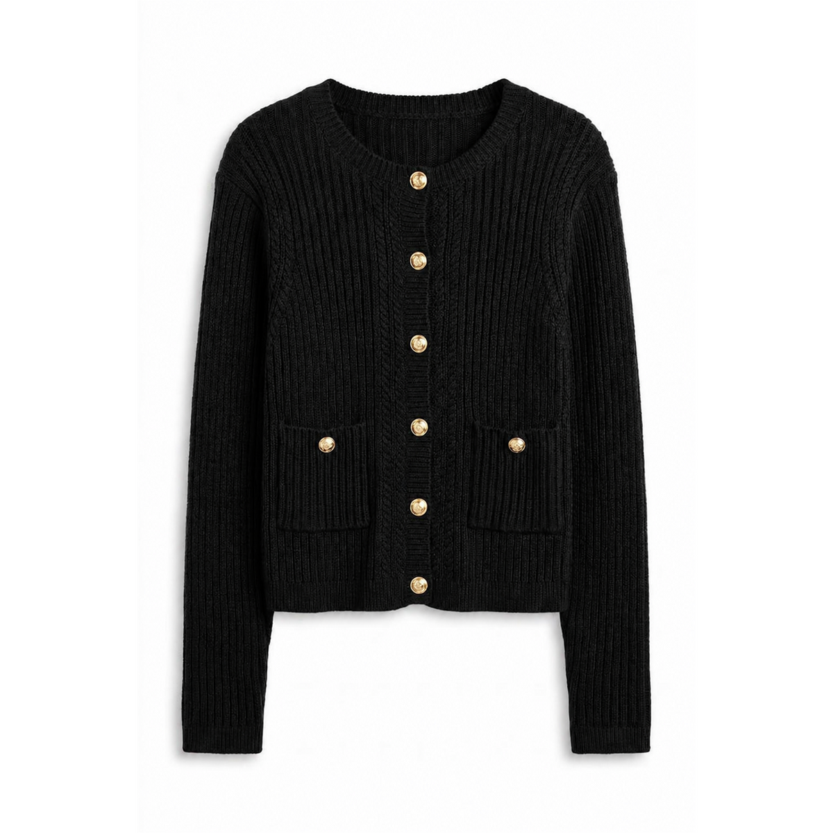 Side Braiding Knit Cardigan in by Noni Daily