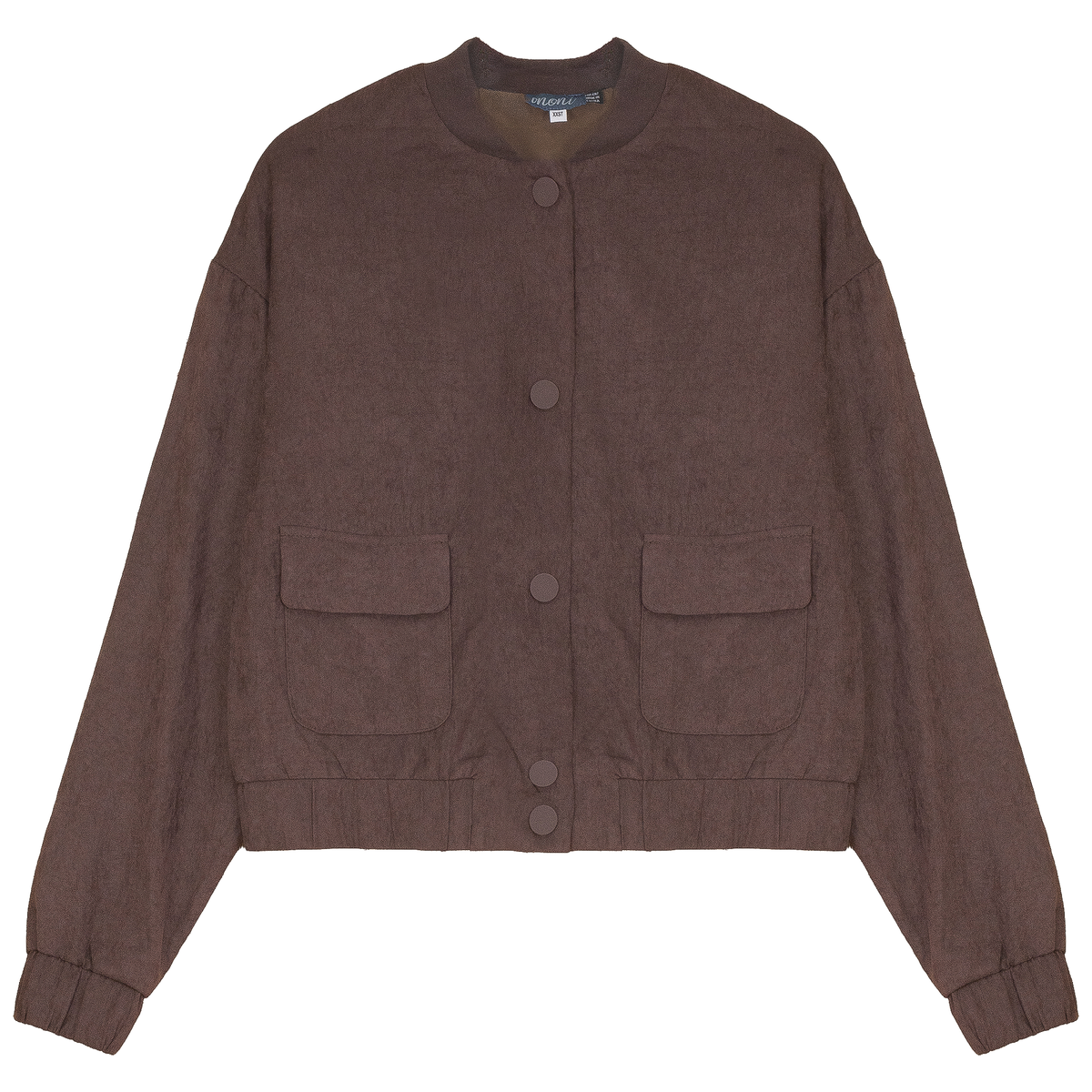 Suede Jacket in Brown by Noni