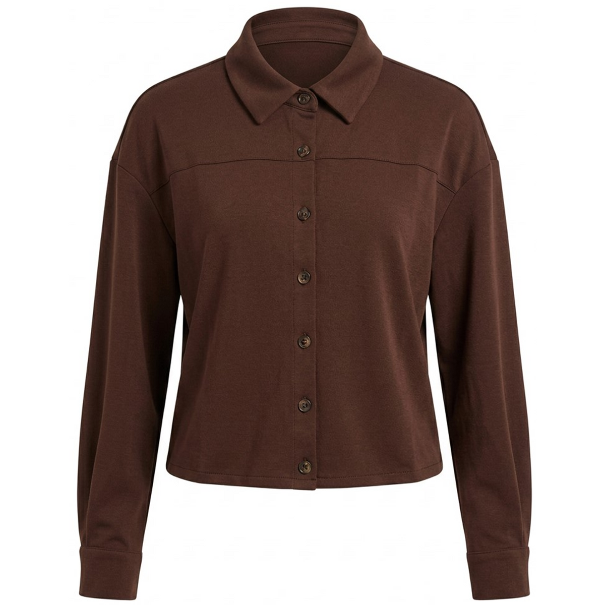 Suede Shirt in Saddle by Noni