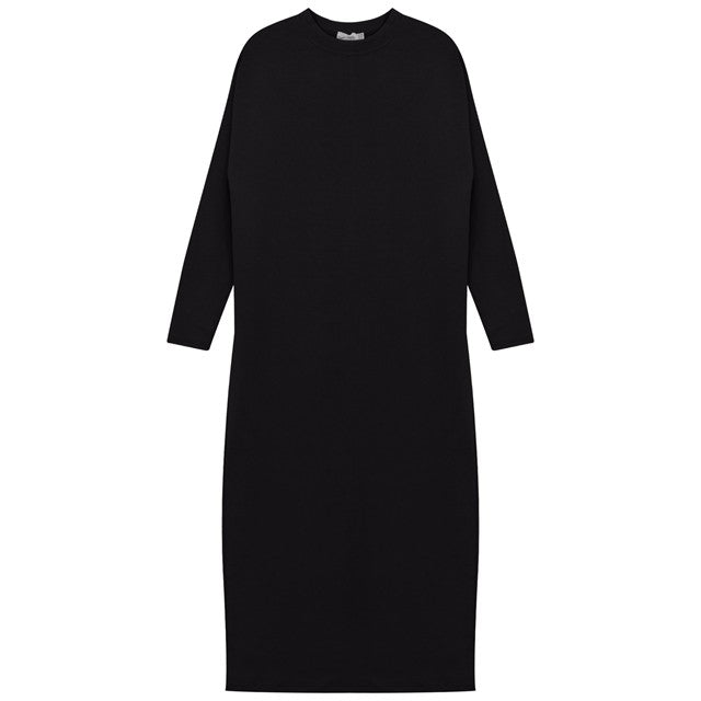 Rib Modal Dress in Black by Noni Daily