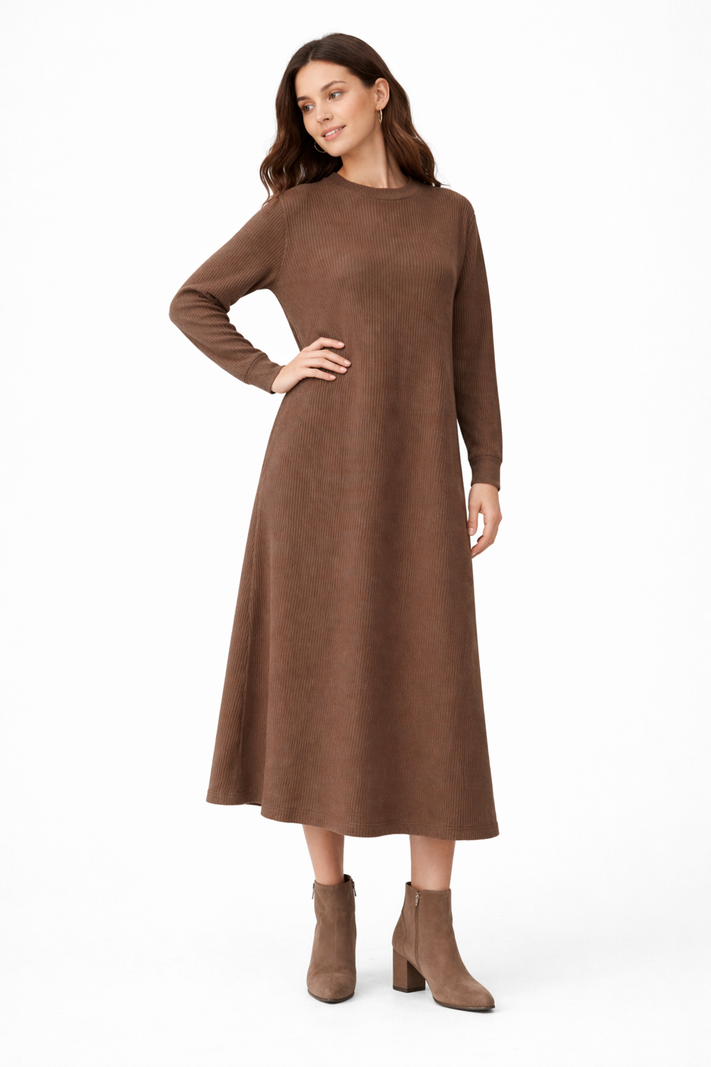 Rib Modal Dress in by Noni Daily