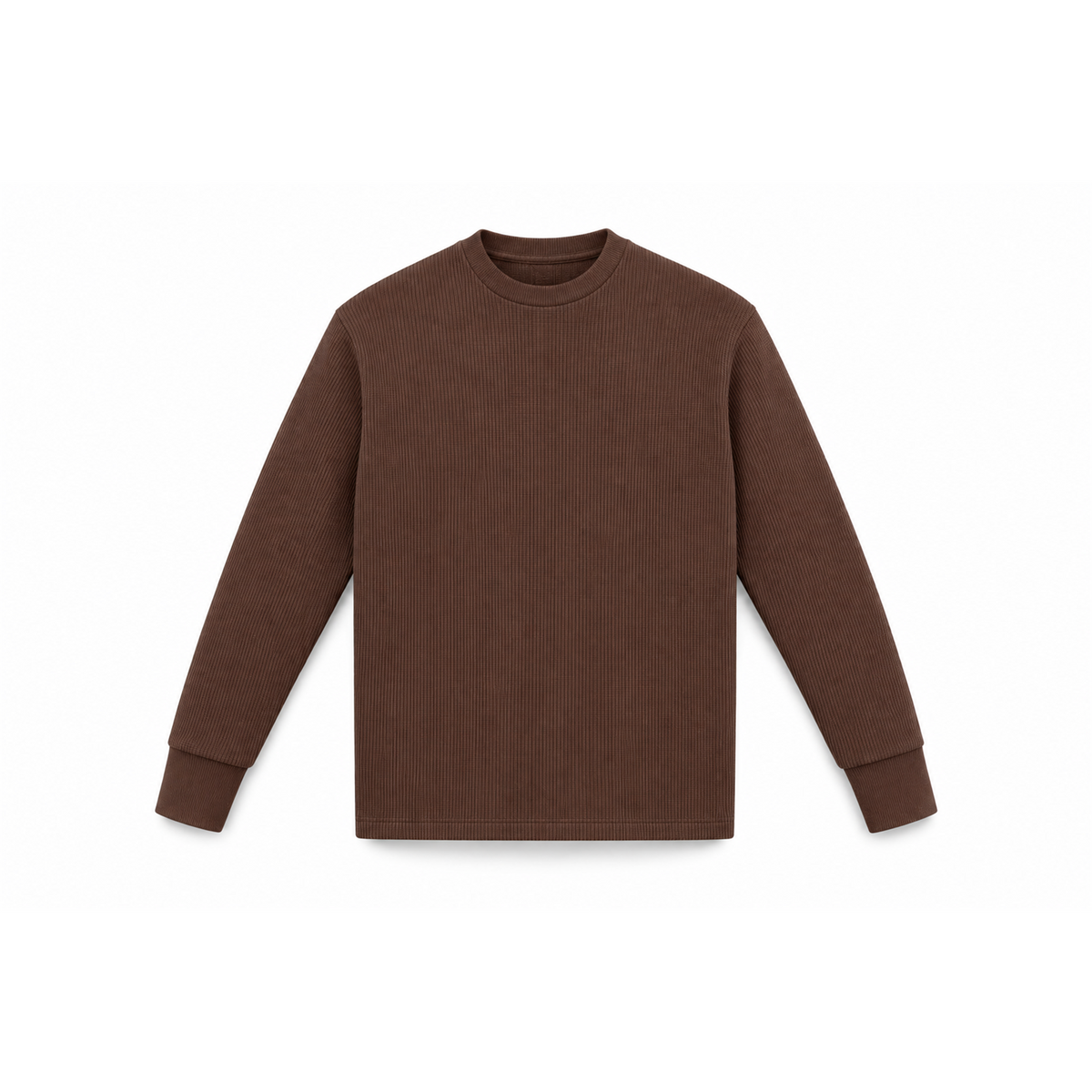 Rib Modal Sweater Shirt in Mocha by Noni Daily